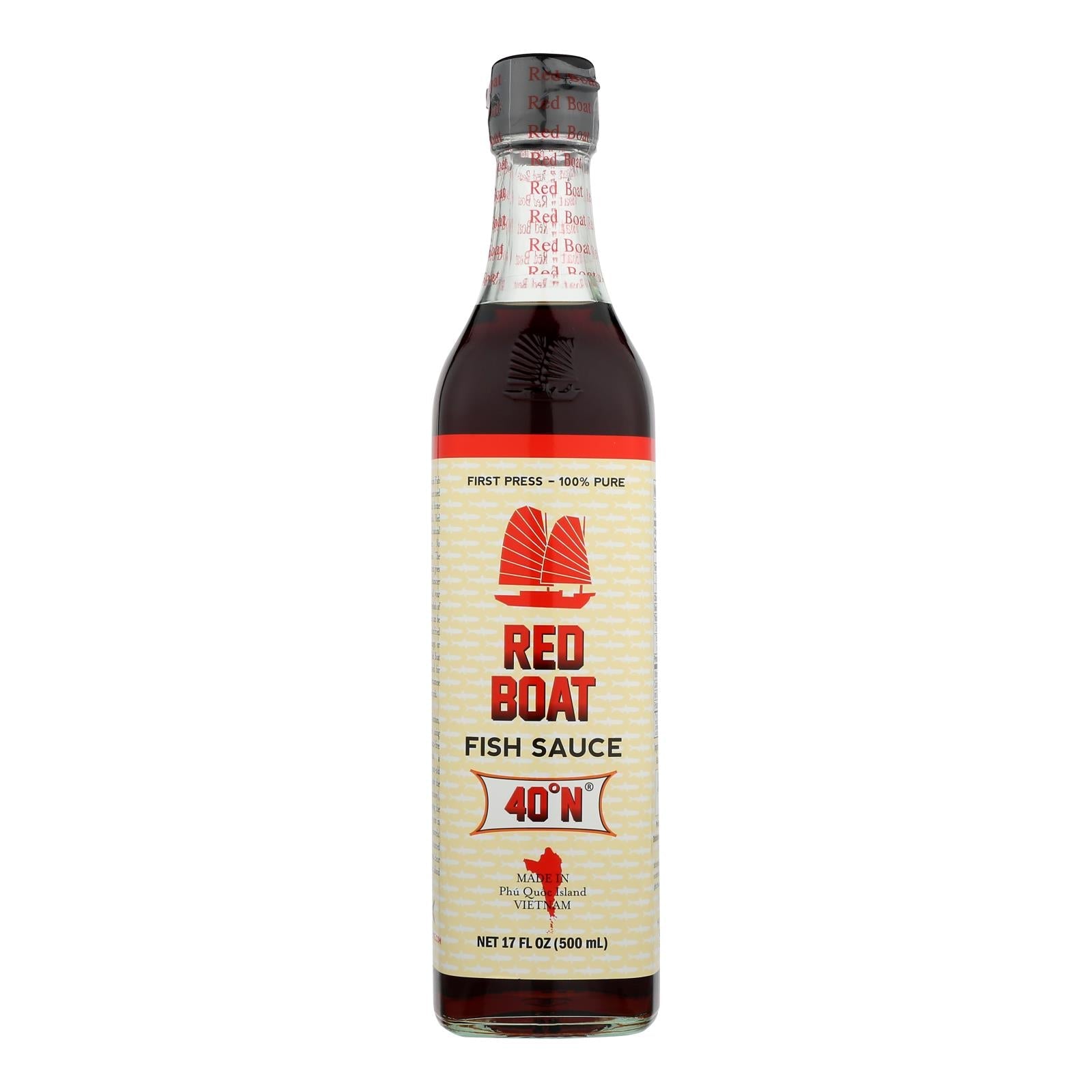 Red Boat Fish Sauce's Primary Ingredient  - Case Of 12 - 17 Oz Red Boat Fish Sauce