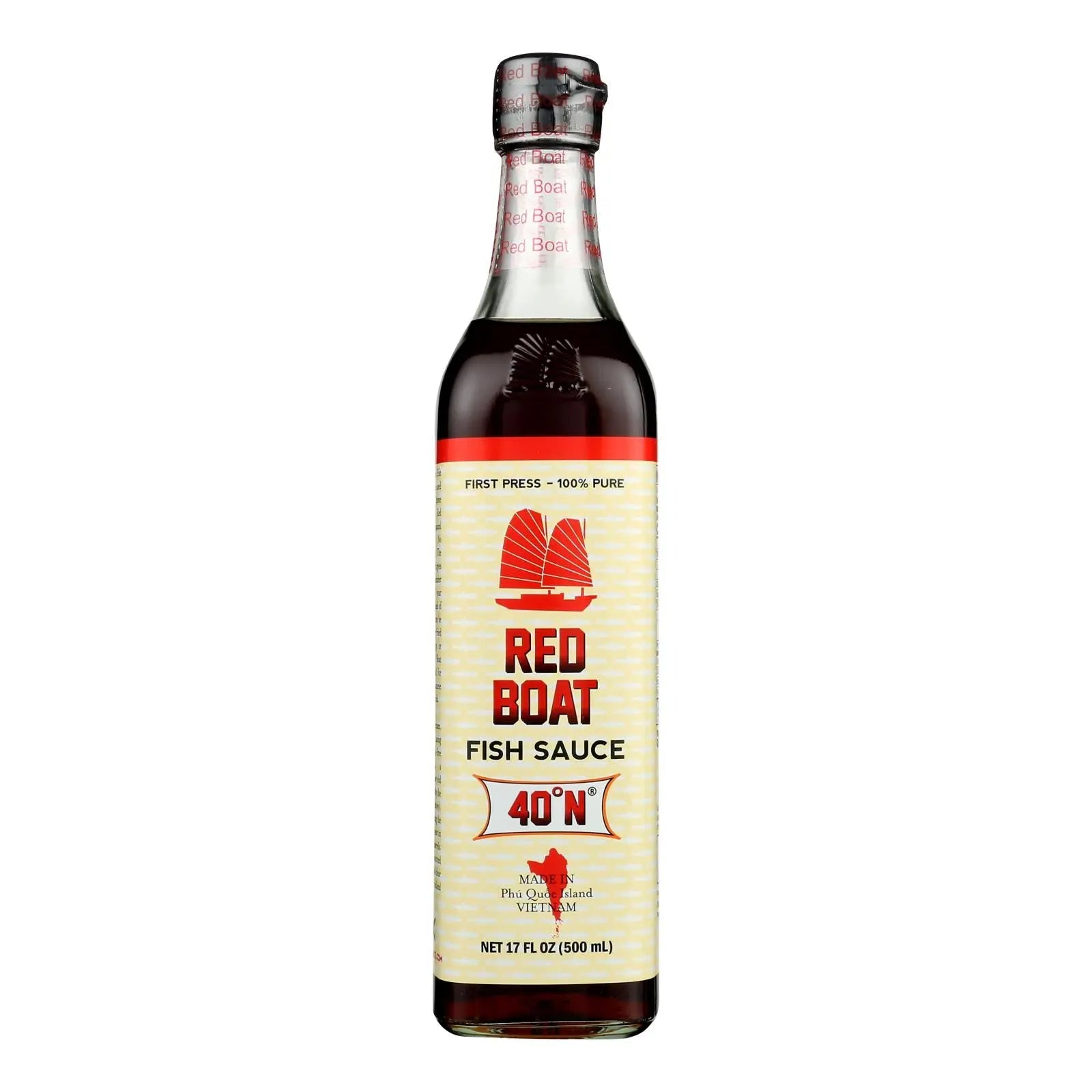 Red Boat Fish Sauce's Primary Ingredient  - Case Of 12 - 17 Oz Red Boat Fish Sauce