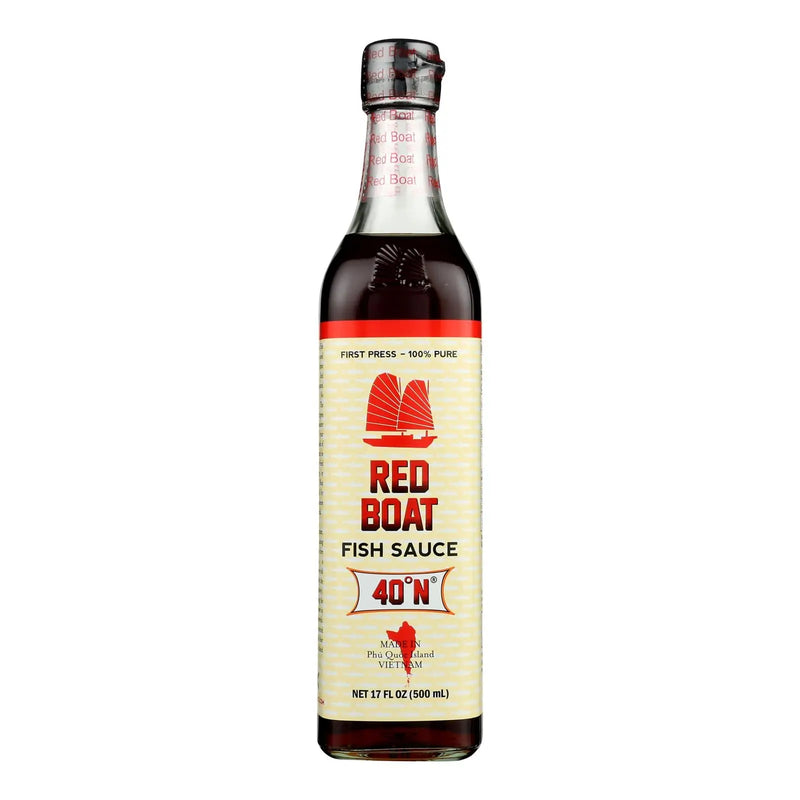 Red Boat Fish Sauce's Primary Ingredient  - Case Of 12 - 17 Oz Red Boat Fish Sauce