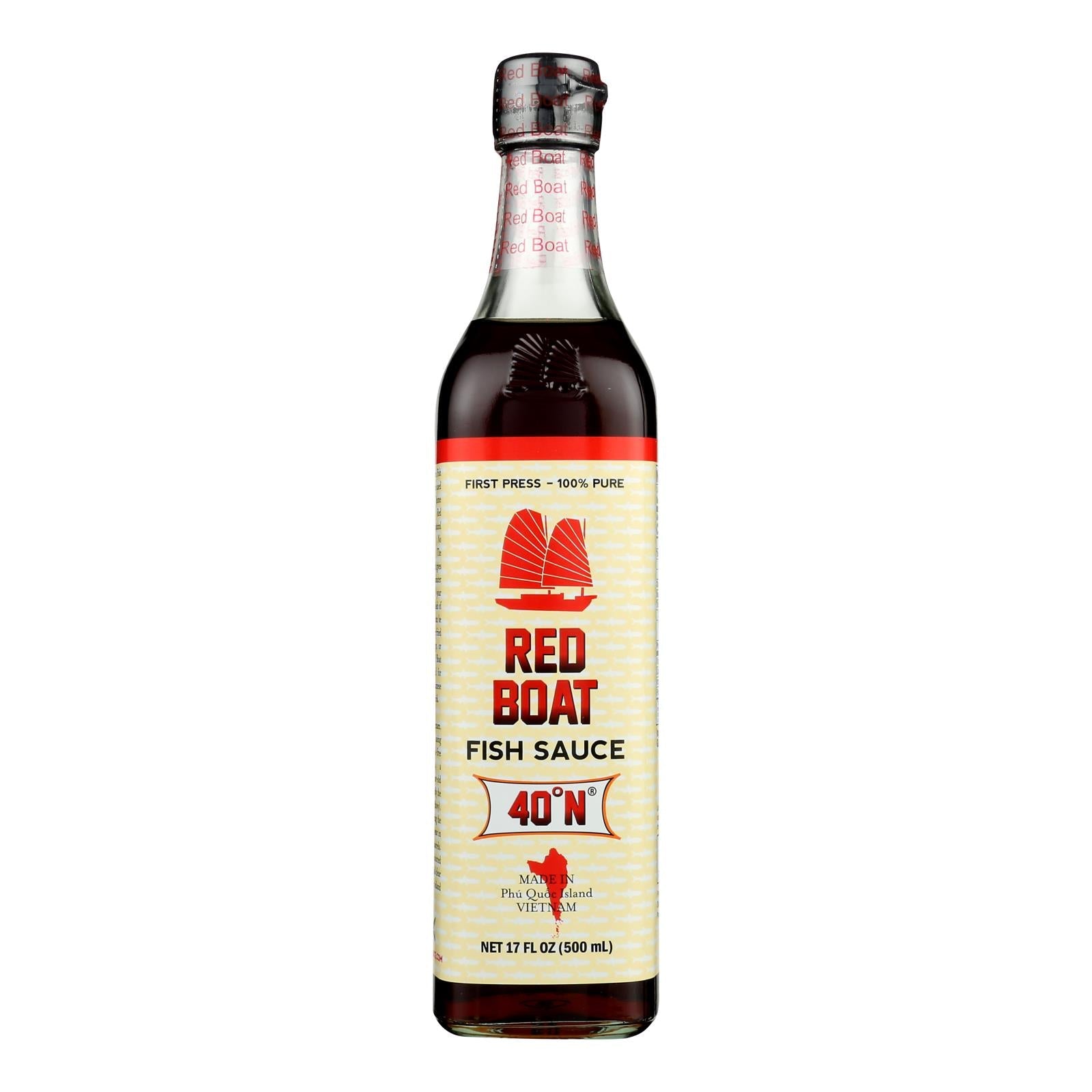 Red Boat Fish Sauce's Primary Ingredient  - Case Of 12 - 17 Oz Red Boat Fish Sauce