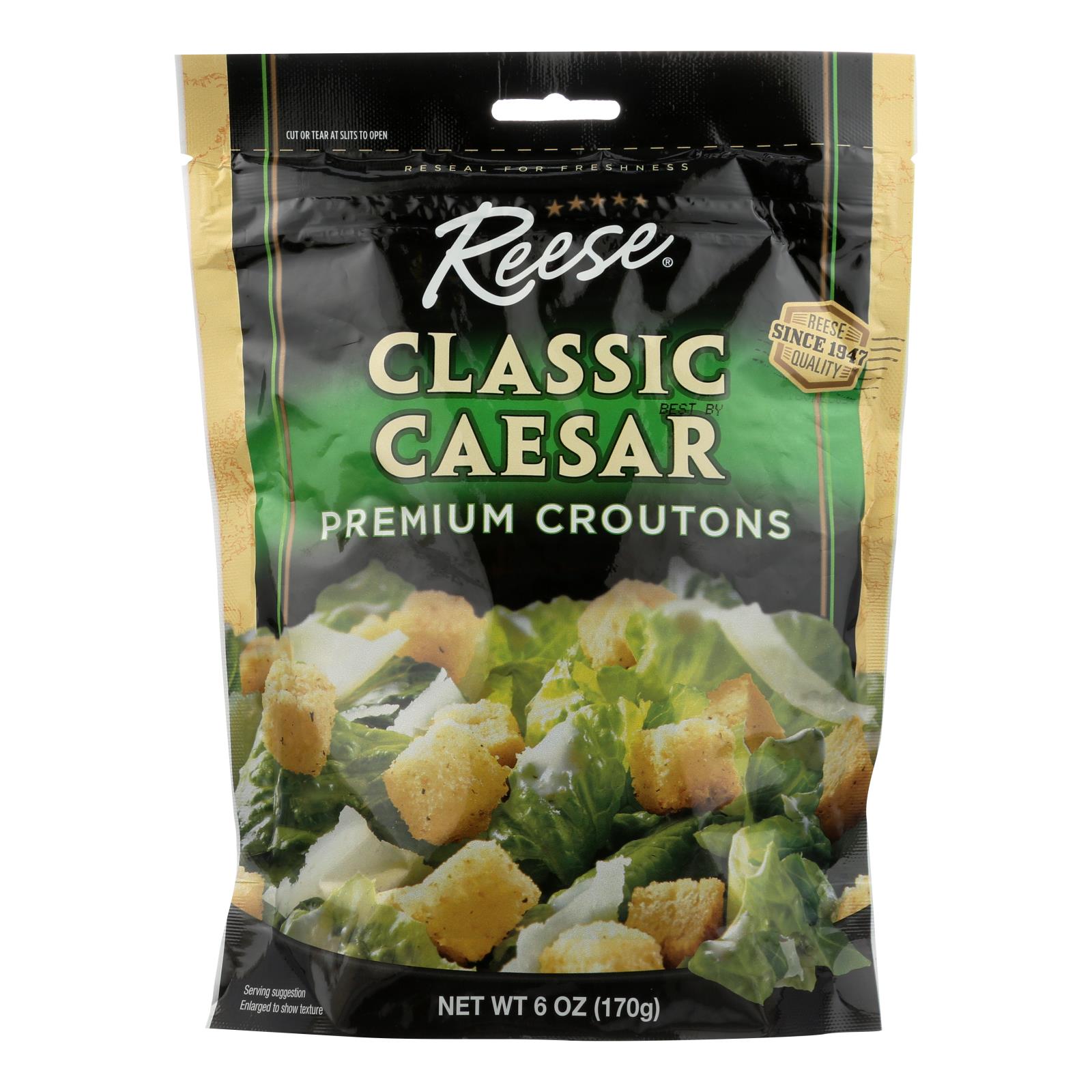 Reese Croutons Caesar Salad - Case Of 12 - 6 Oz. Reese