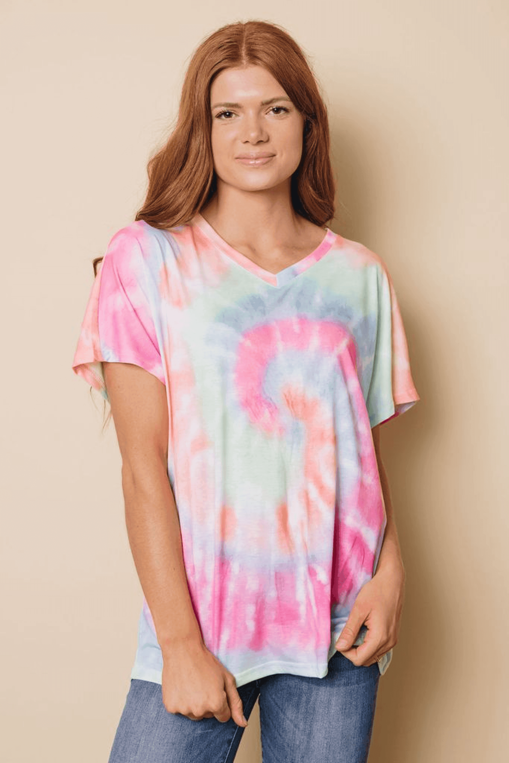 Regan Tie-dye T-Shirt Stay Warm in Style