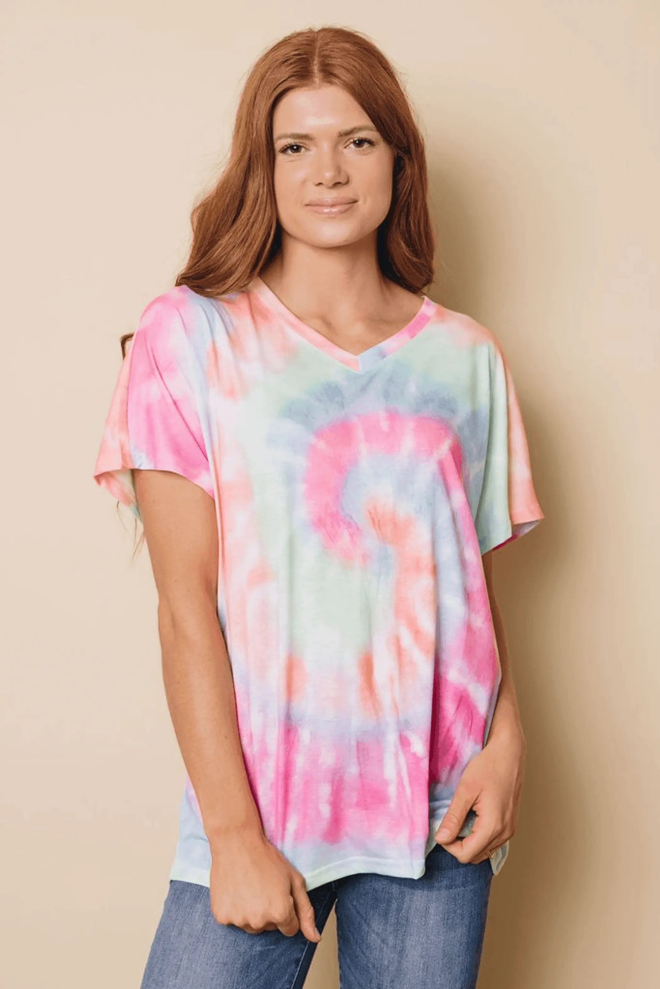 Regan Tie-dye T-Shirt Stay Warm in Style