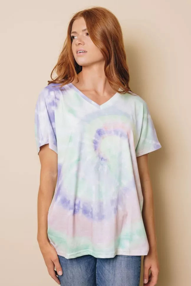Regan Tie-dye T-Shirt Stay Warm in Style