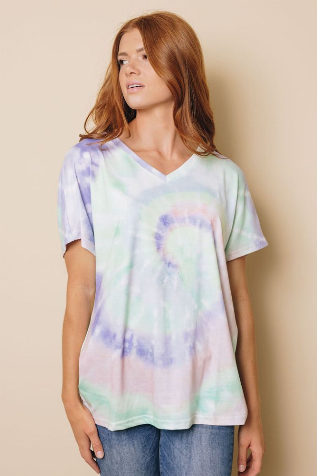 Regan Tie-dye T-Shirt Stay Warm in Style