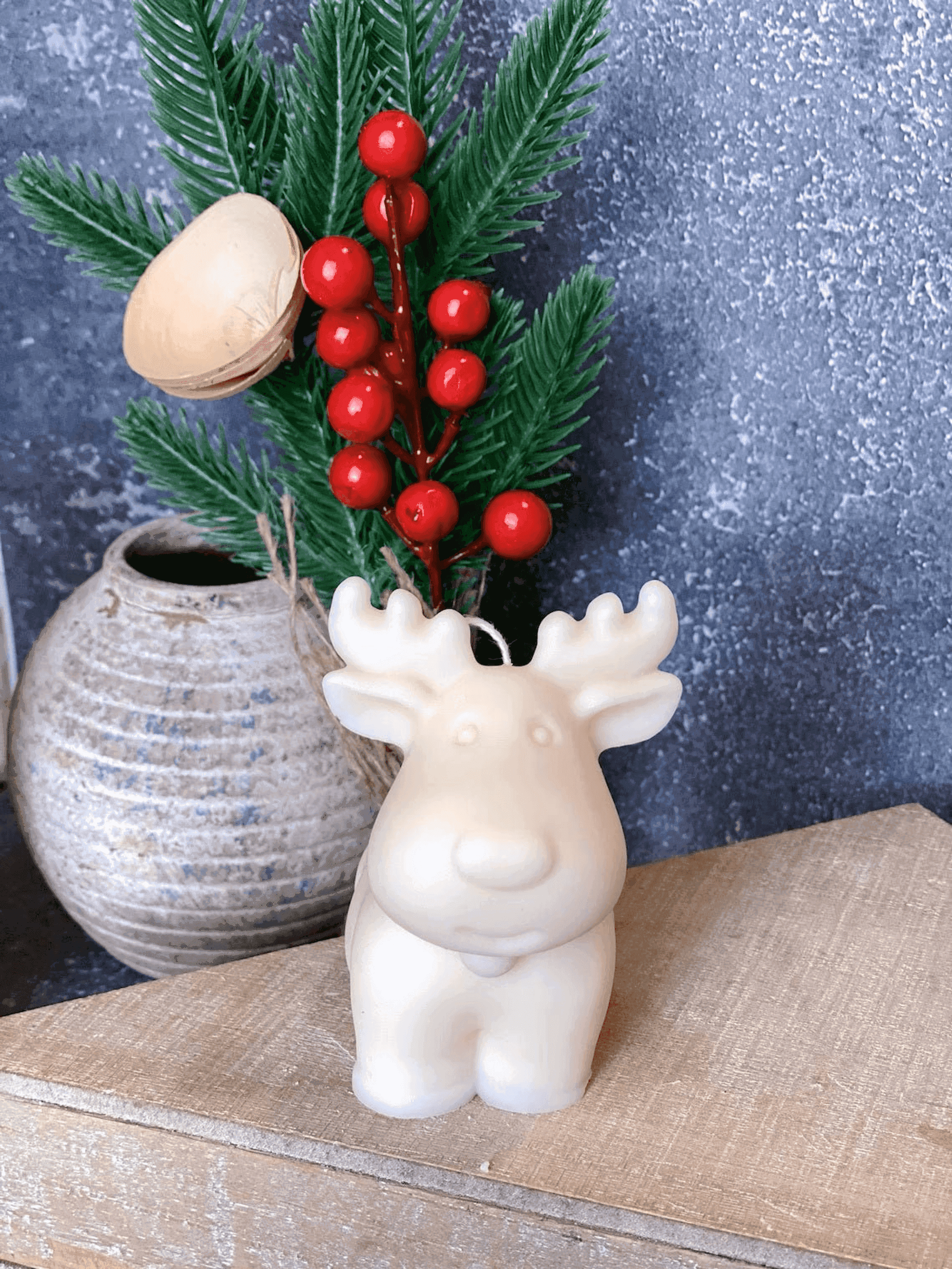 Reindeer Christmas Candles AmberLane