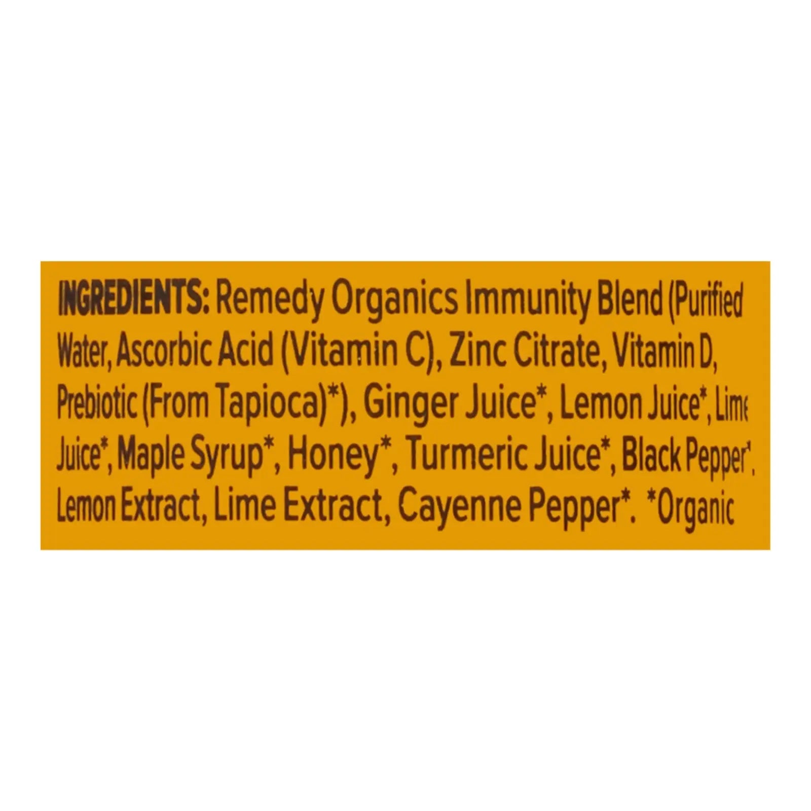 Remedy Organics - Shot Og2 Heal Super Immun - Cs Of 24-2 Oz Remedy Organics