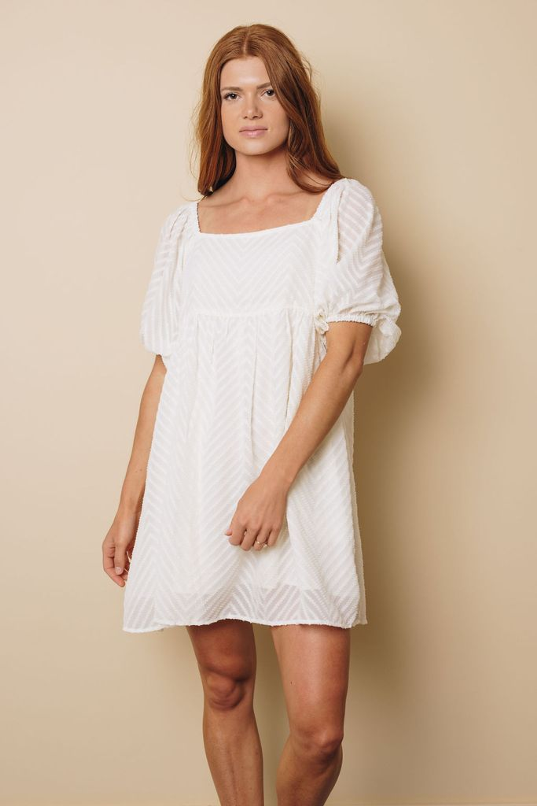 Remi Babydoll Midi Dress Stay Warm in Style