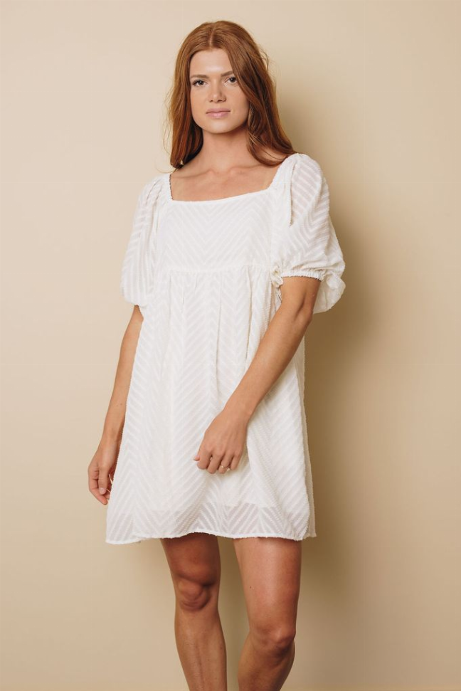 Remi Babydoll Midi Dress Stay Warm in Style