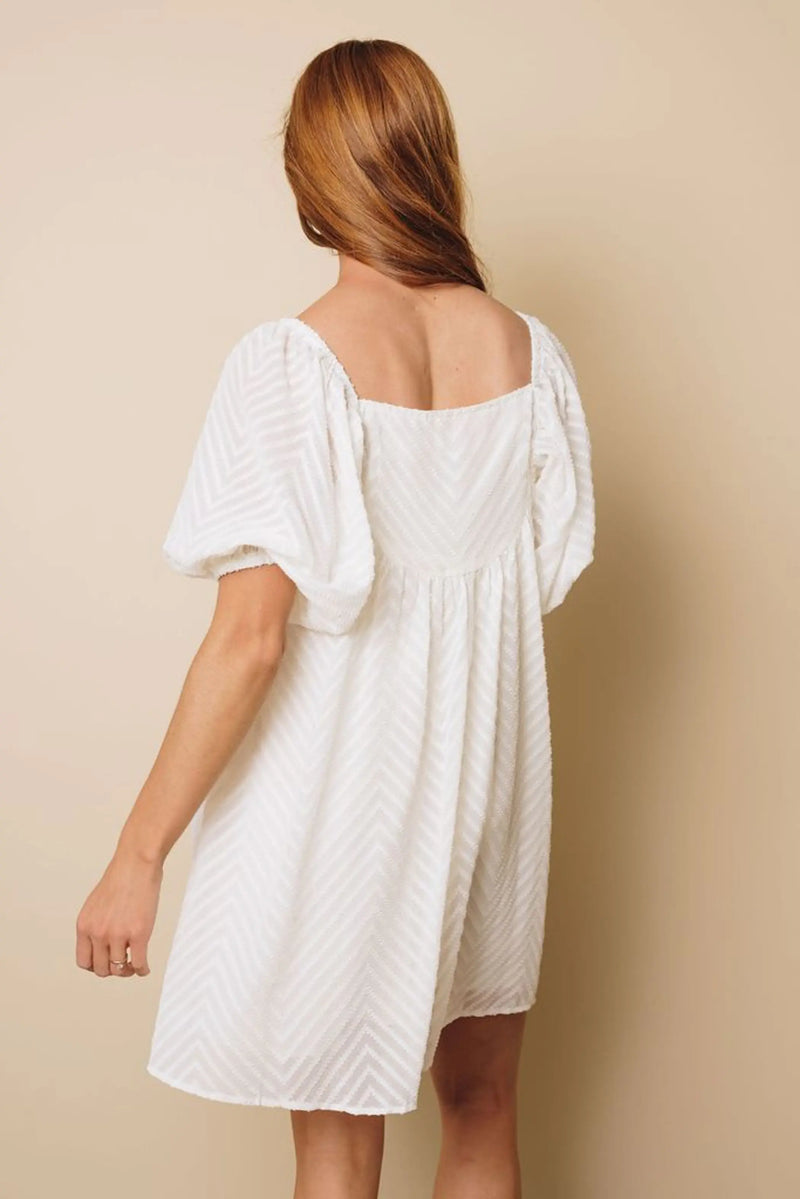 Remi Babydoll Midi Dress Stay Warm in Style