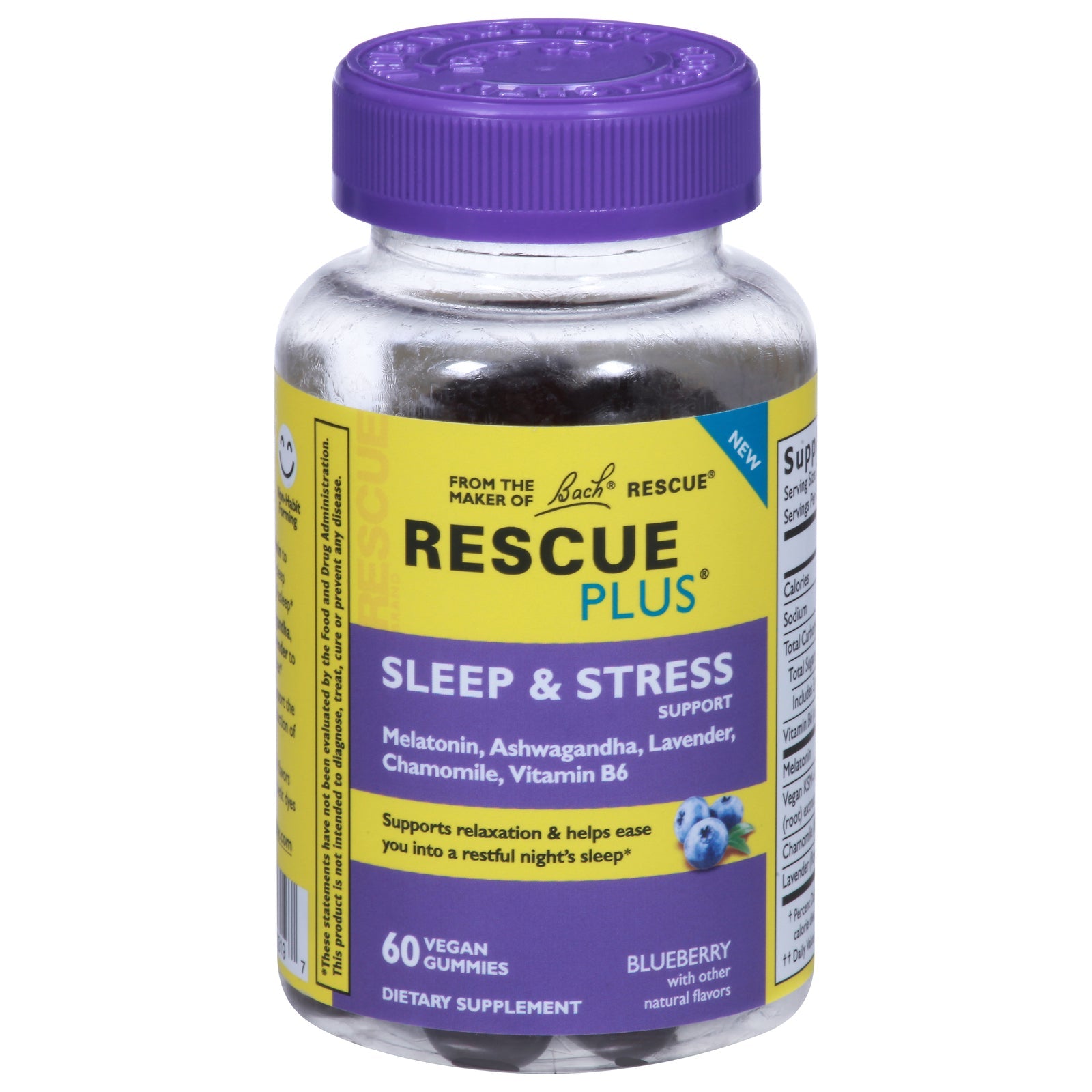 Rescue - Sleep Stress Support Gummy Blueberry - 1 Each-60 Count Rescue