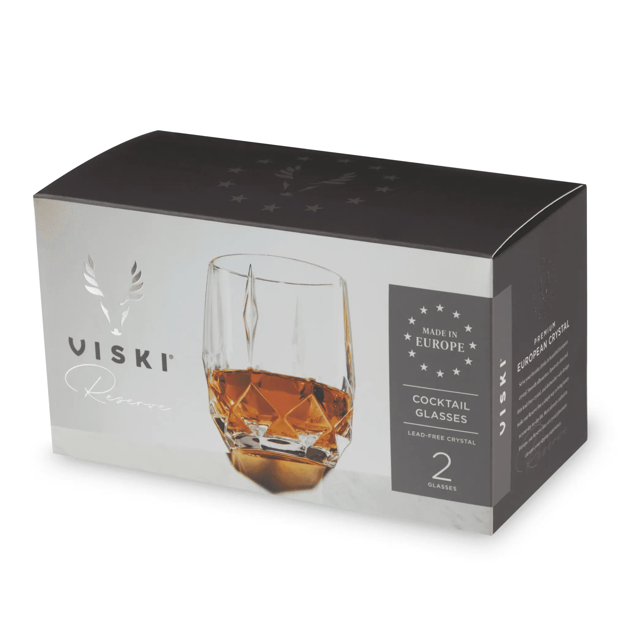 Reserve Bruno Crystal Cocktail Glasses by Viski Viski