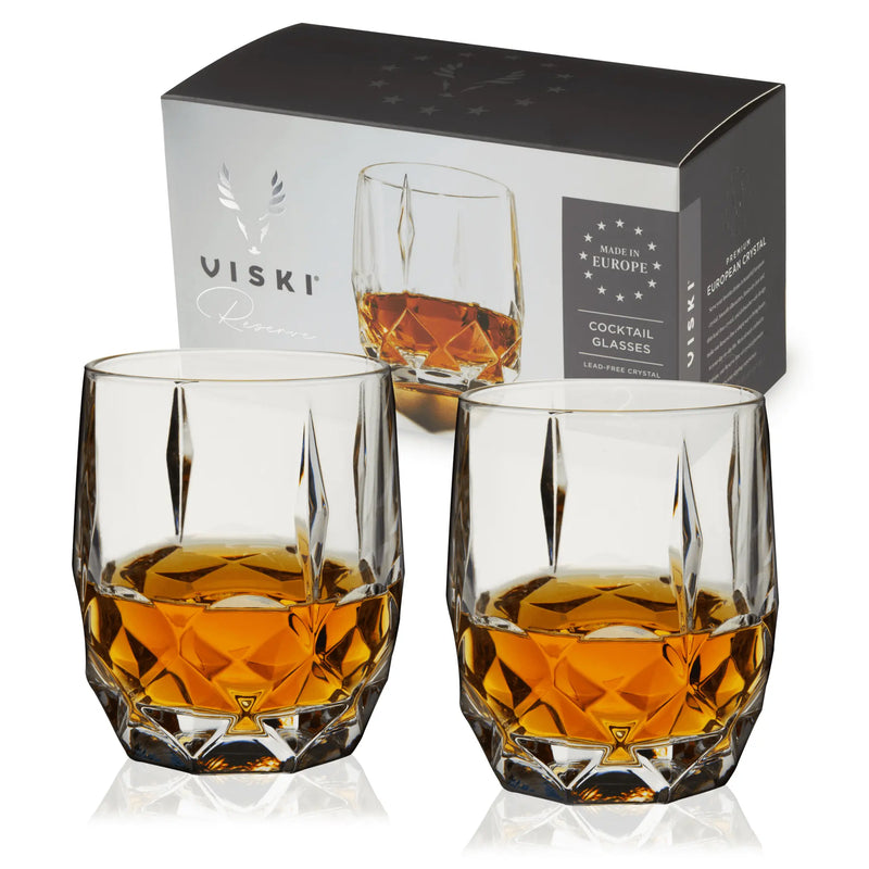 Reserve Bruno Crystal Cocktail Glasses by Viski Viski