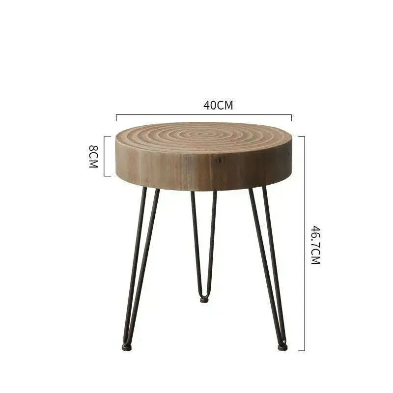 Retro-Coffee-Table-Distressed-Round-Table-Small-Apartment-Living-Room-Coffe-Table-GreatEagleInc-334169643