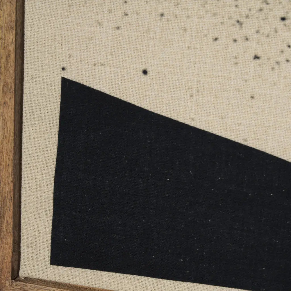 Revelin Small Fabric Collage Framed Linen Wall Art Brown Framed Wall Art Homeroots Home Decor