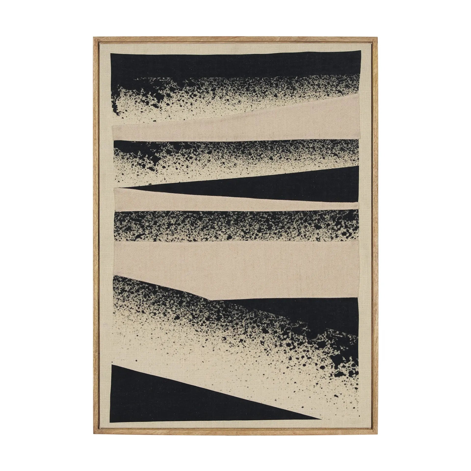 Revelin Small Fabric Collage Framed Linen Wall Art Brown Framed Wall Art Homeroots Home Decor
