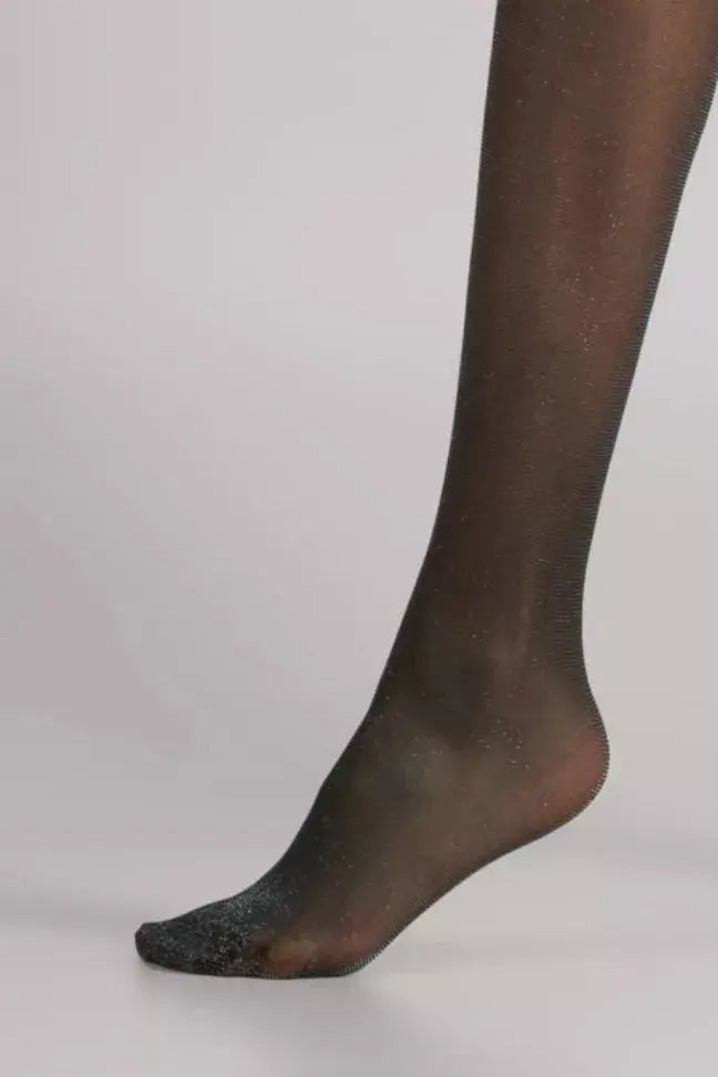 Revolutionary Ultra Soft & Super Shiny Tights With Lurex That Provides A Shimmery & Glittery Glow On The Legs. LECHERY
