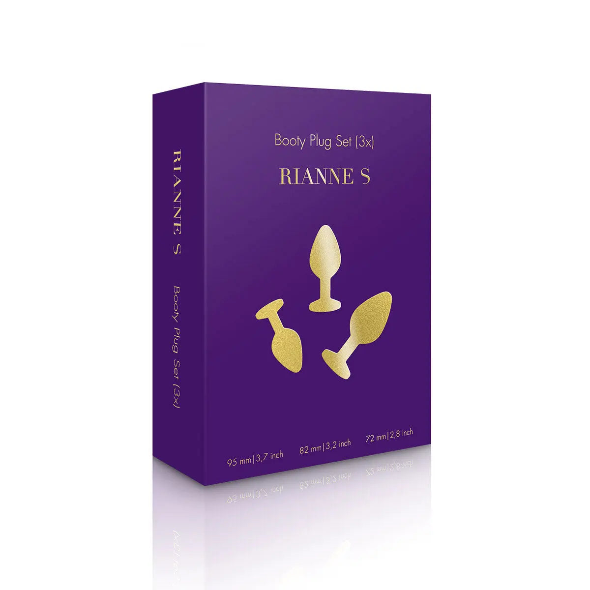 Rianne S Booty Plug Set 2-Pack - Gold Rianne S