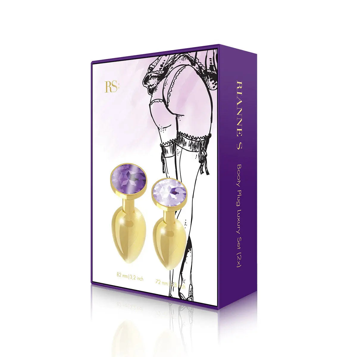 Rianne S Booty Plug Set 2-Pack - Gold Rianne S