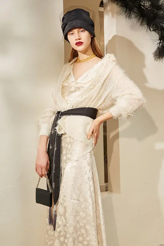 Rimless | Ivory White Tassel Shirt Fangyan