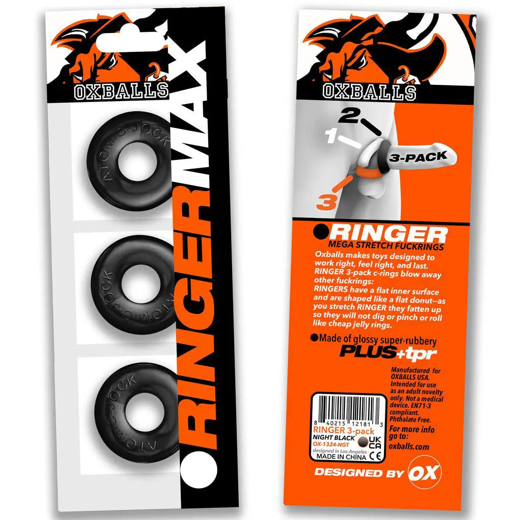 Ringer Max 3-Pack - Black Oxballs