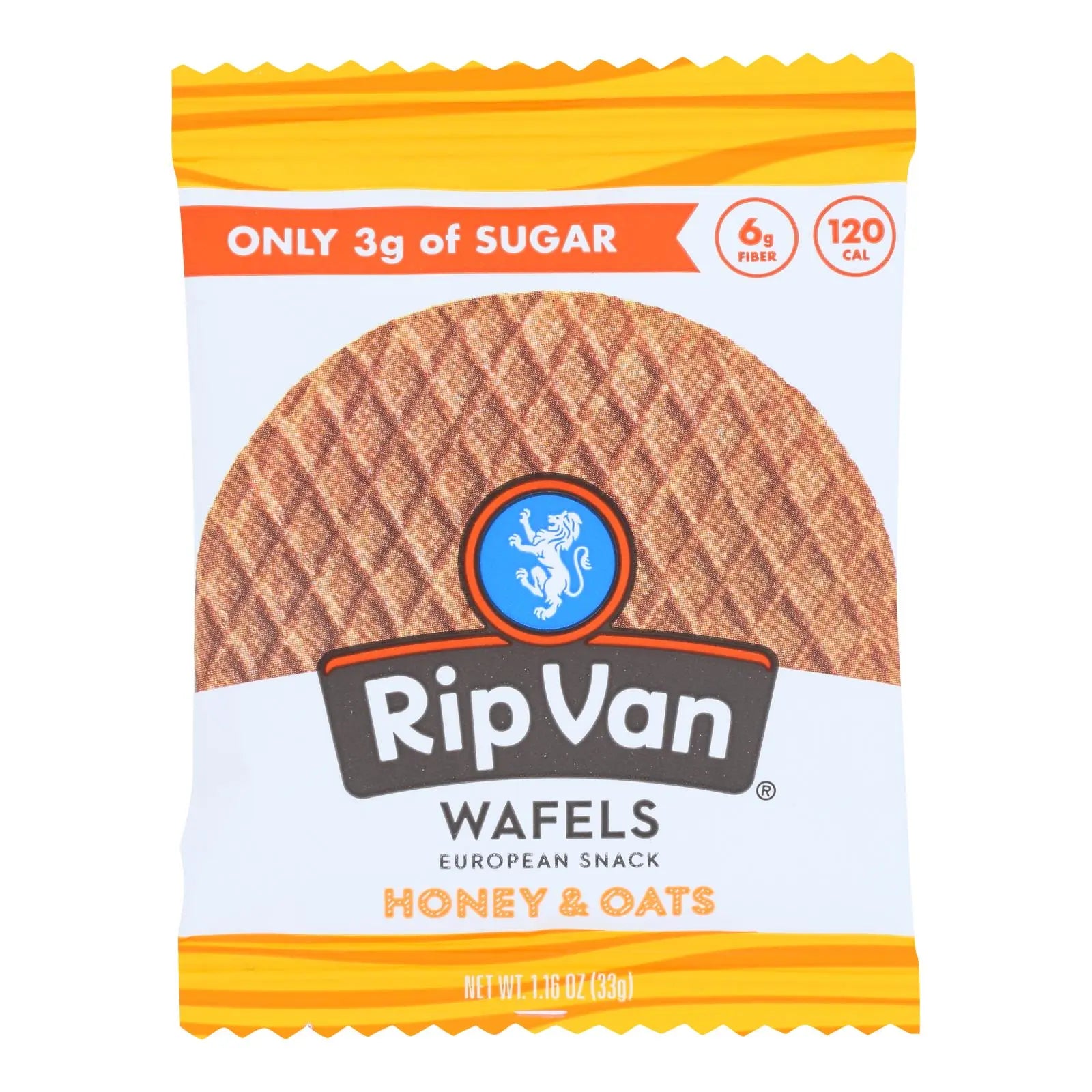 Rip Van Wafels - Wafel Honey Oats - Cs Of 12-1.16 Oz Rip Van Wafels