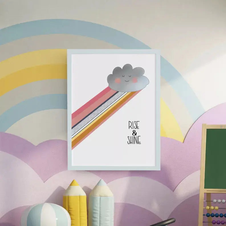 Rise & Shine Wall Art Print Black Cat Bazaar