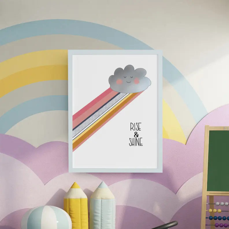 Rise & Shine Wall Art Print Black Cat Bazaar