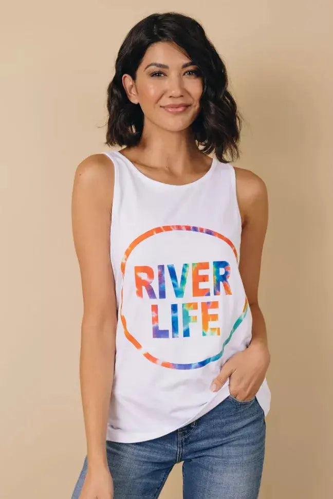 River Life Printed Tank Stay Warm in Style