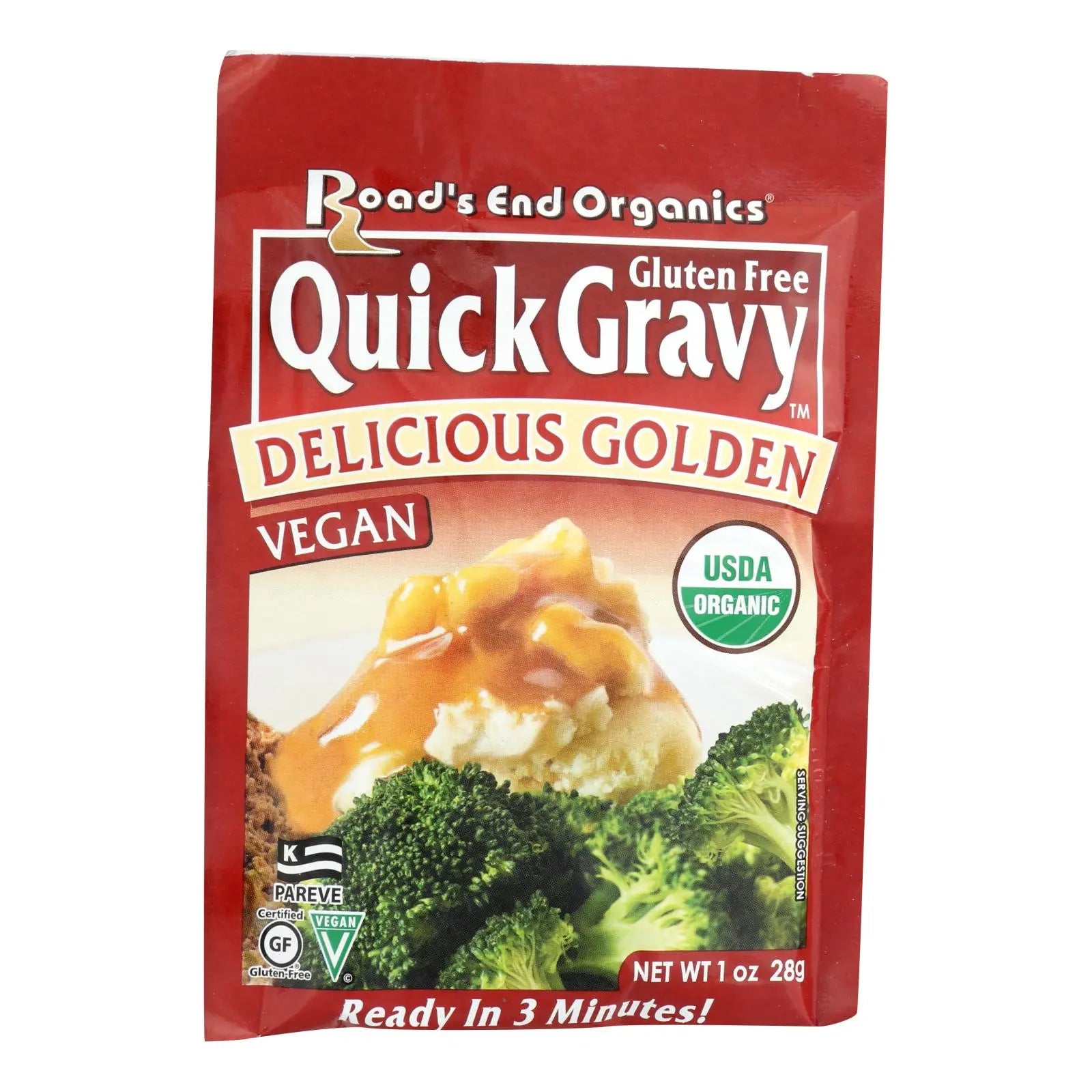 Road's End Organics Gravy Mix - Organic - Golden - 1 Oz - Case Of 12 Road's End Organics