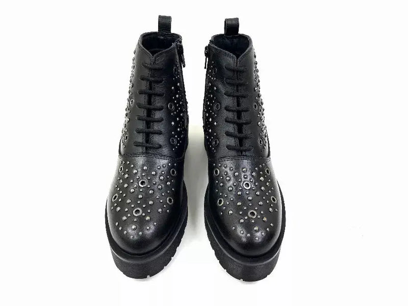 Robyn Black Studded Bootie Oobash