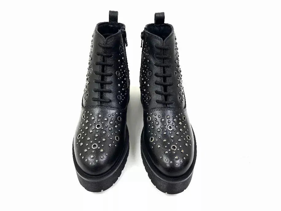 Robyn Black Studded Bootie Oobash