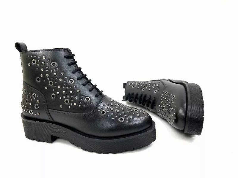 Robyn Black Studded Bootie Oobash