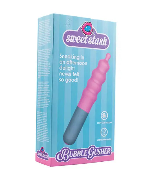 Rock Candy Bubble Gusher Stimulator - Pink/Grey Rock Candy Toys LLC