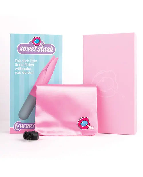 Rock Candy Cherry Flicker Clit Tickler - Pink/Grey Rock Candy Toys LLC