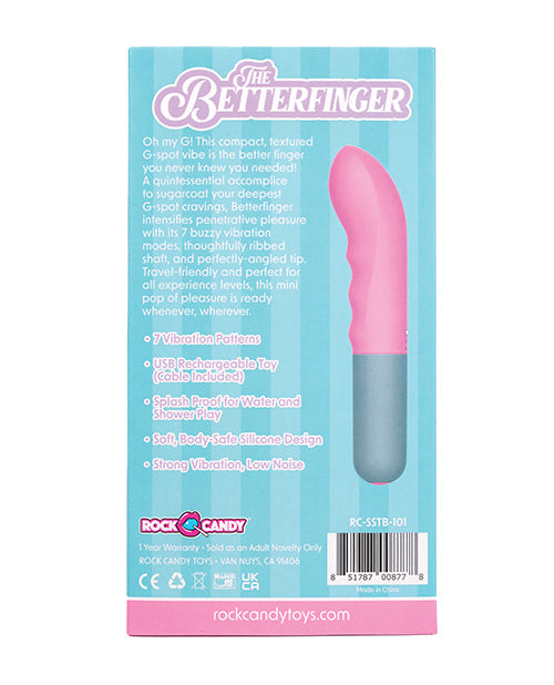 Rock Candy The Betterfinger G-Spot Vibe - Pink/Grey Rock Candy Toys LLC