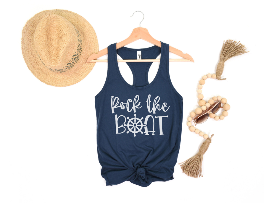 Rock The Boat Funny Boating Shirt | Lake Shirts Stiles Tee