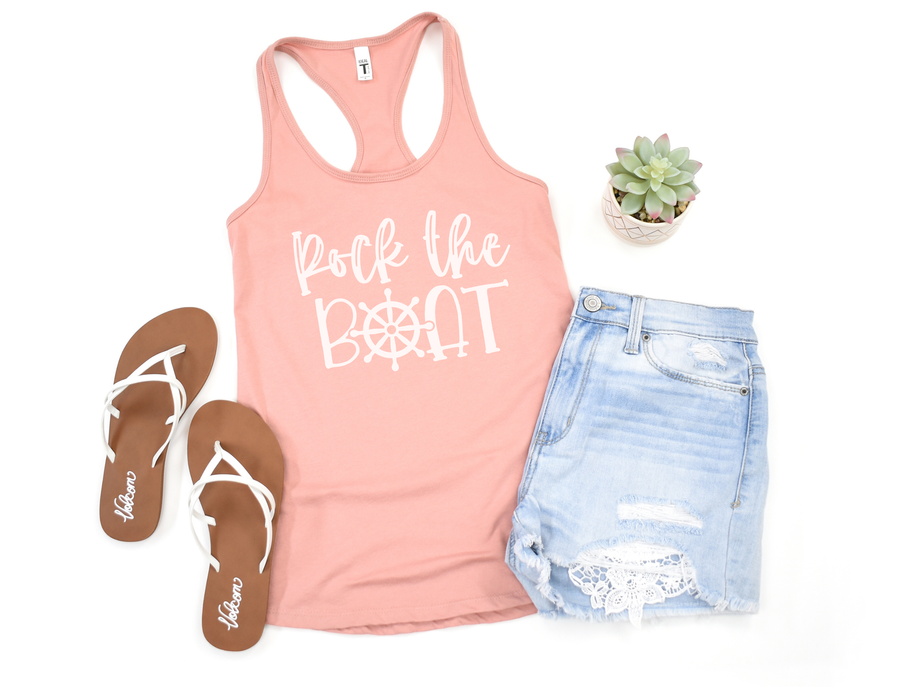 Rock The Boat Funny Boating Shirt | Lake Shirts Stiles Tee