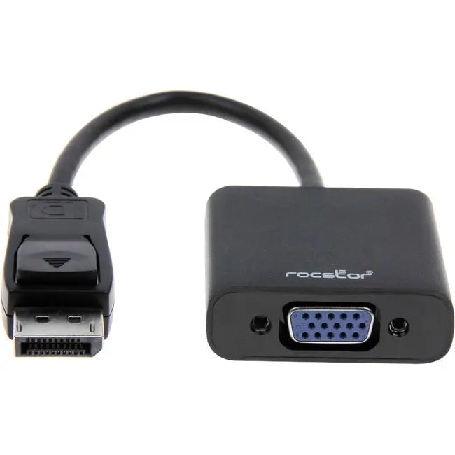 Rocstor DisplayPort to VGA Video Adapter Converter - Cable Length: 5.9" Rocstorage, Inc
