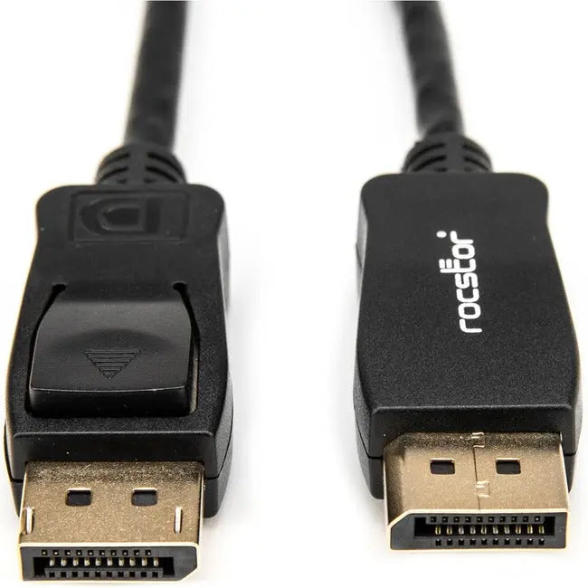Rocstor Premium 10ft / 3m DisplayPort 1.2 Cable M/M - DisplayPort 4k - DisplayPort Male Digital Audio/Video - 10ft - Black- DP TO DP Cable 4Kx2K Rocstorage, Inc