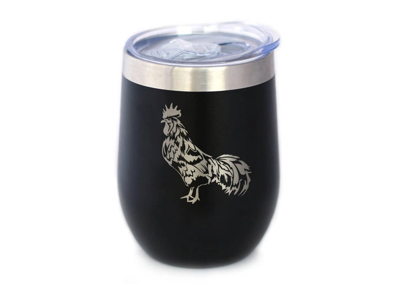 Rooster Insulated Wine Tumbler - Farmhouse Gifts and Decor Bevvee
