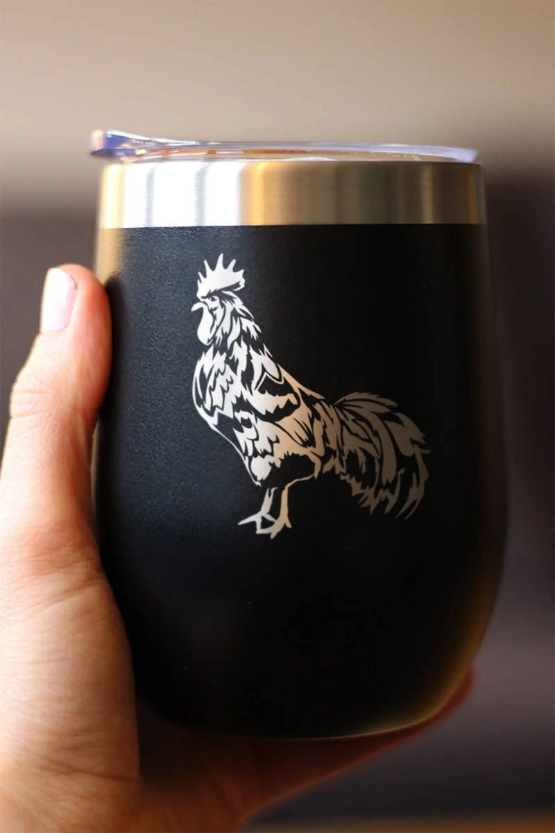 Rooster Insulated Wine Tumbler - Farmhouse Gifts and Decor Bevvee