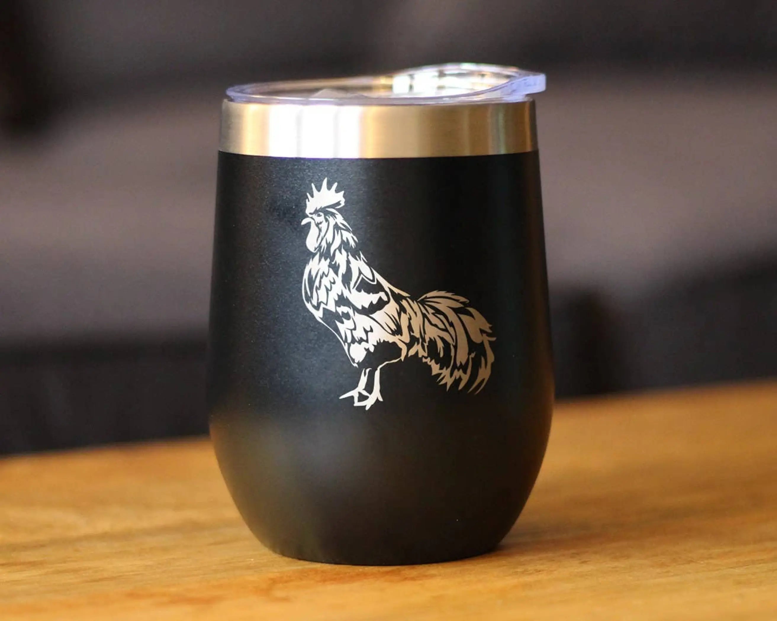 Rooster Insulated Wine Tumbler - Farmhouse Gifts and Decor Bevvee