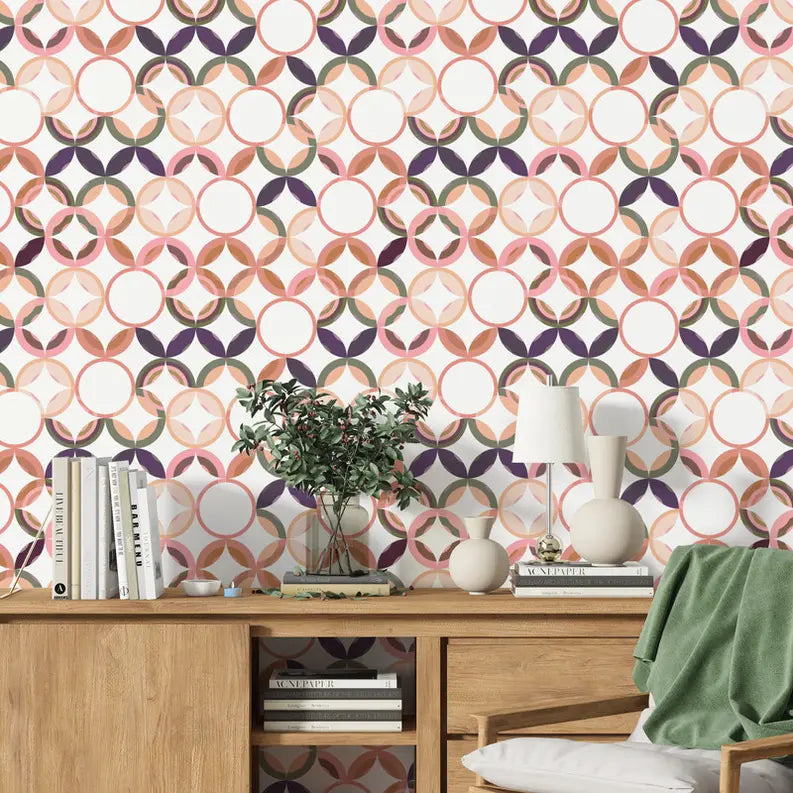 'Rose Garden' Boho Peel & Stick Wallpaper SBC-LTD