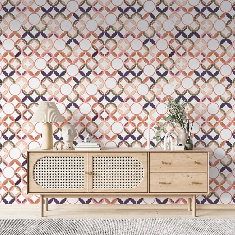 'Rose Garden' Boho Peel & Stick Wallpaper SBC-LTD