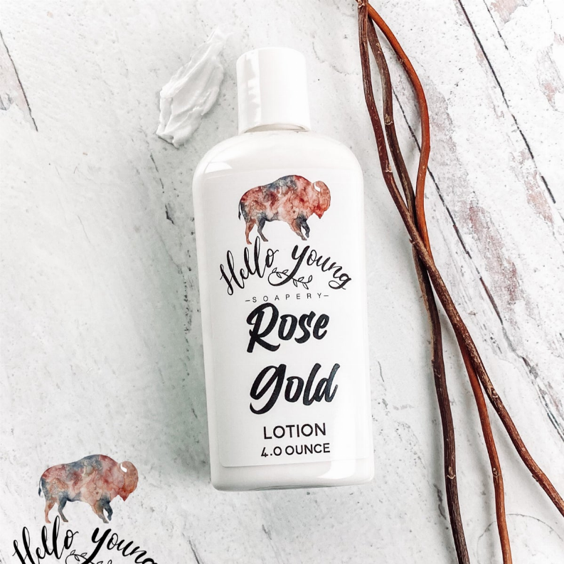 Rose Gold Lotion Hello Young Soapery
