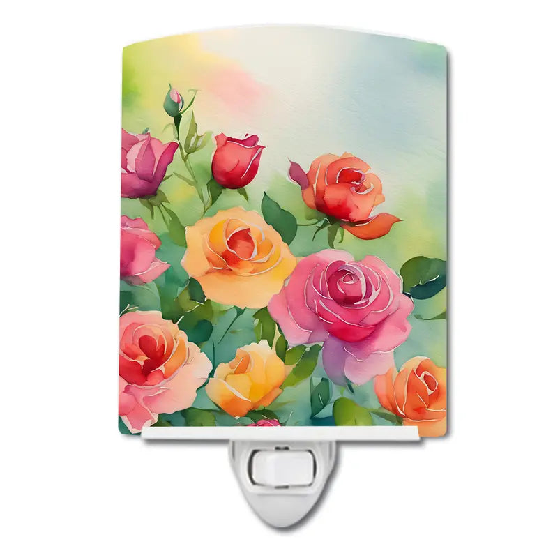 Roses Ceramic Night Light Caroline's Treasures