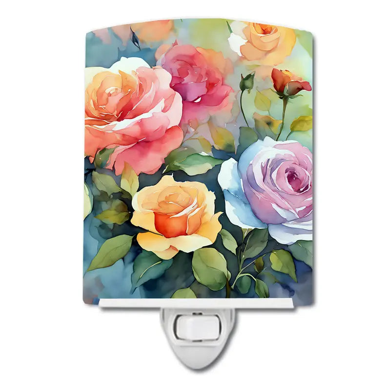 Roses Ceramic Night Light Caroline's Treasures