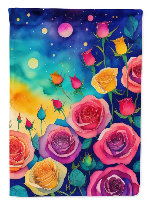 Roses in Color Garden Flag Caroline's Treasures