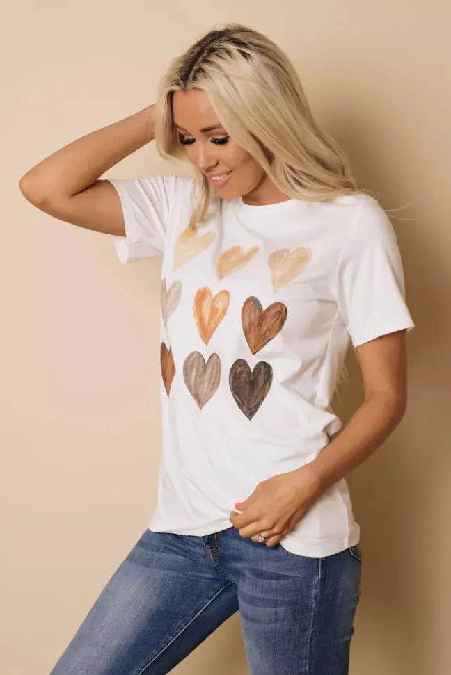Rosie Be Kind Heart Tee Stay Warm in Style